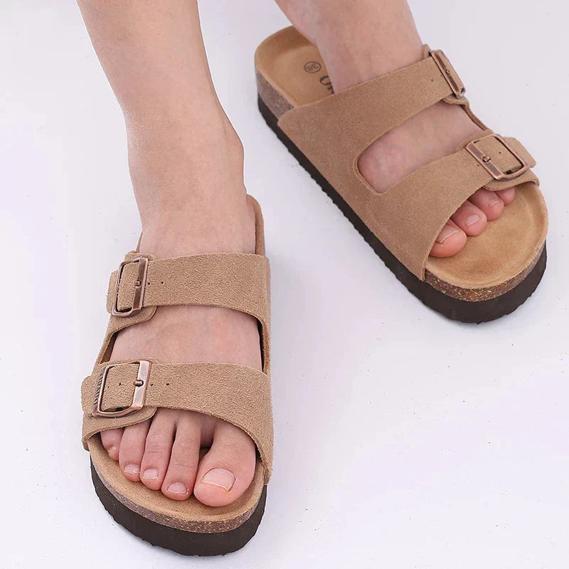 Вігkеп UrbanCork Siena — Double Strap Cork Sandal
